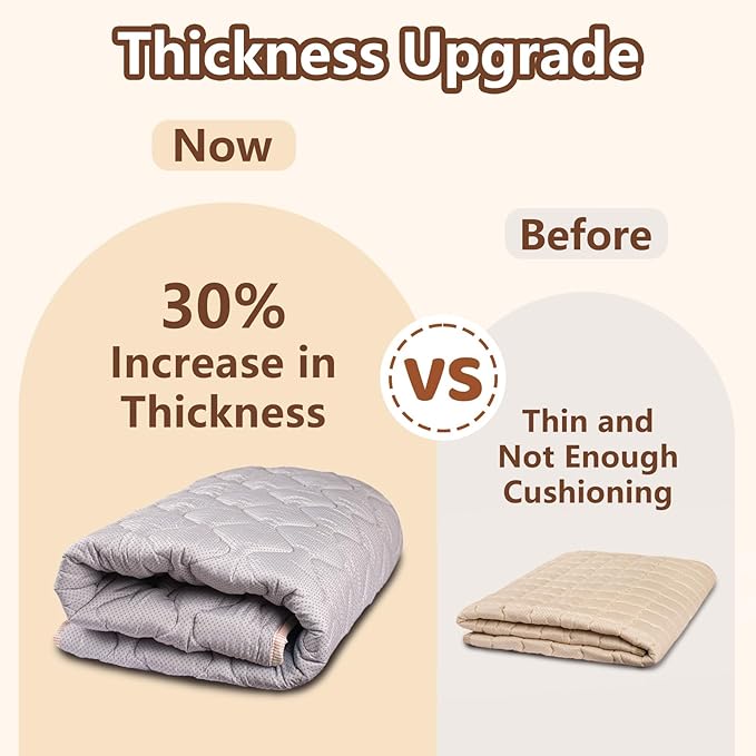 Baby Play Mat, 50x50 Playpen Mat with Super Soft Touch, Activity Mat with Upgraded Anti-Slip Bottom, Machine Washable Crawling Mat for Floor & Picnic(Boho Rainbow)