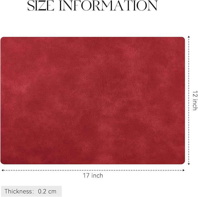 MOSAYT Vinyl Placemats Set of 8-12 X 17 Inch - Image 7