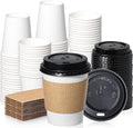 Fit Meal Prep 50 Pack 8 oz Disposable Coffee Cups by FMPBRANDS