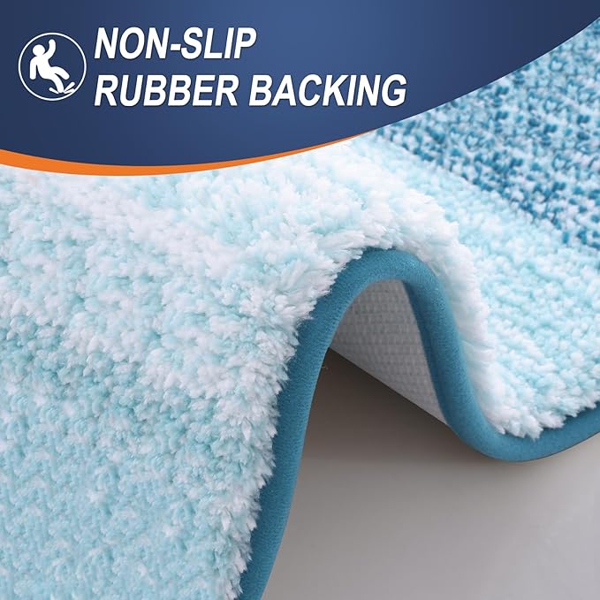OLANLY Small Bathroom Rugs Mat 24x16, Extra Soft Absorbent Microfiber Bath Rugs - Image 5
