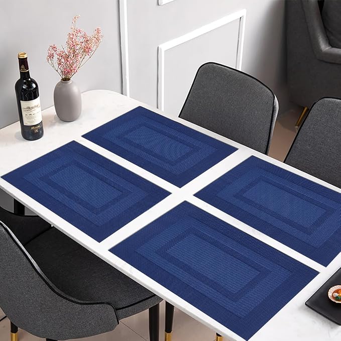 PIGCHCY Placemats Set of 8 Washable Durable Place Mats Vinyl Heat Resistant - Image 5