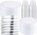 WELLIFE 350-Piece Silver Plastic Dinnerware Set by WELLIFE