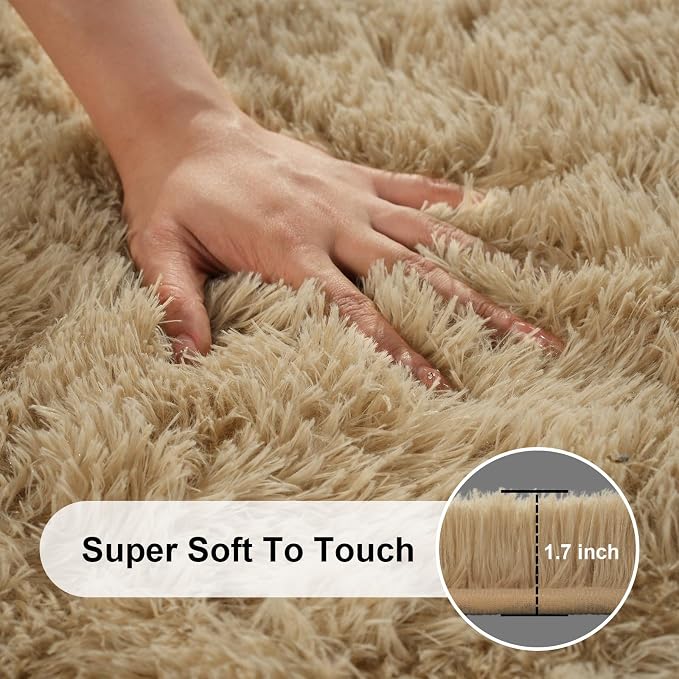 8x10 Area Rugs for Living Room, Large Fluffy Rugs for Bedroom, Fuzzy Shag Soft - Image 2