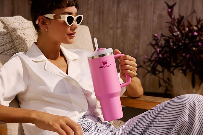 STANLEY Quencher H2.0 Flow State Tumbler, 30 oz, Champagne | Handle and Straw | - Image 10