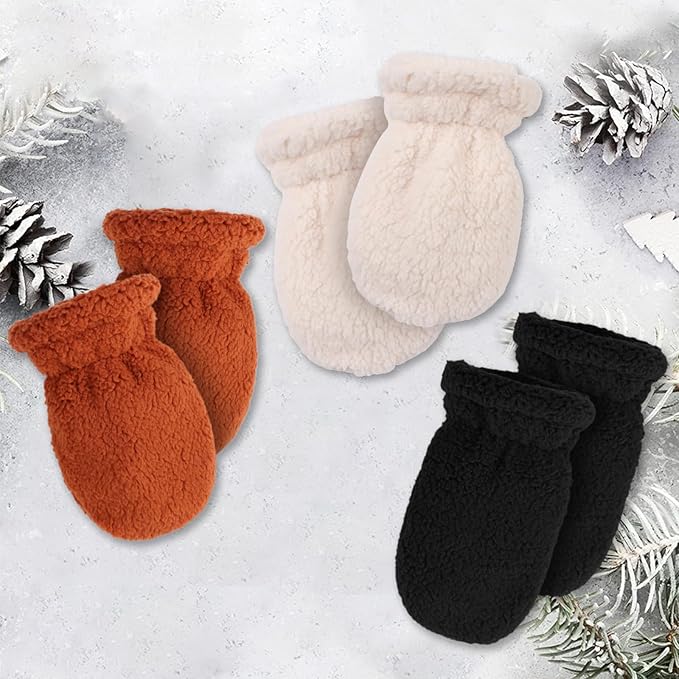 Zsedrut Baby Boys Winter Glove Warm Toddler Infant Girls Mittens Fleece Lined Gloves 1-7 Years