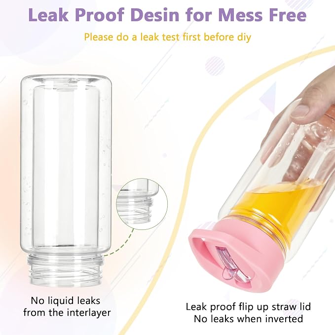 16 Pack 10 Oz Plastic Snow Globe Tumbler - Image 4