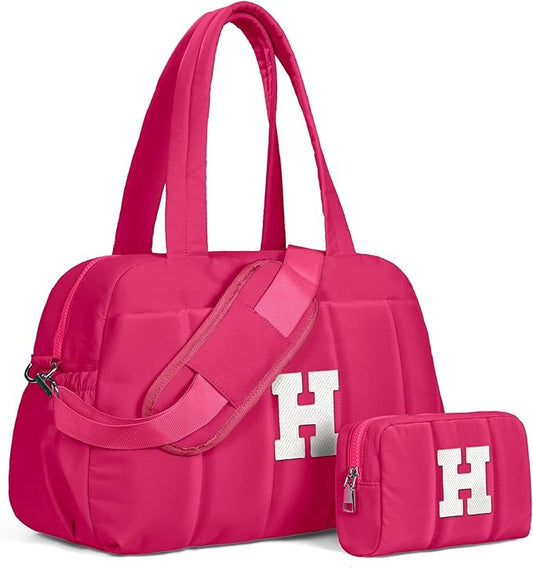 Dance Bag, Kid Weekender Bags，Teen Girl Gifts-Overnight Bag with Wet Pocket，Lightweight Travel Tote Personalized Cheer Bags with Makeup Pouch