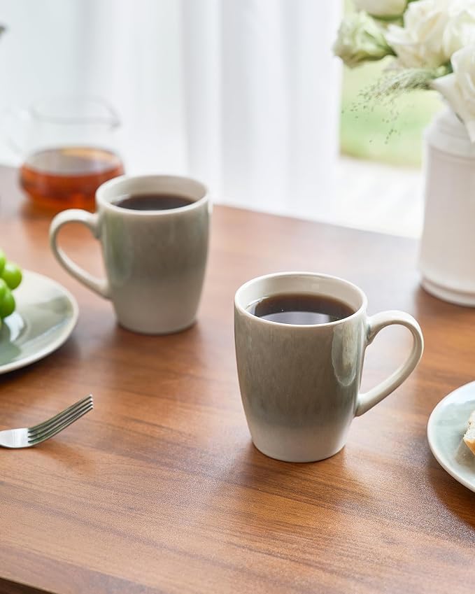 famiware Coffee Mugs Set, 13 oz Mug Set of 8, Stoneware Cups - Image 8