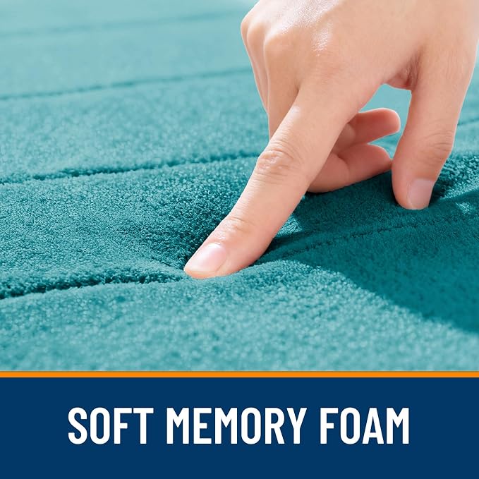 OLANLY Memory Foam Bath Mat 30x20, Super Soft Absorbent Bathroom Rugs, Quick Dry - Image 5