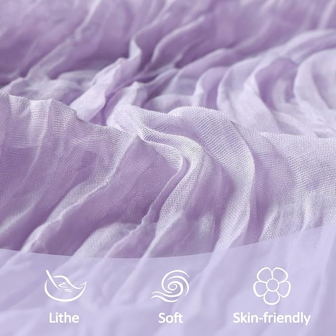 6 Pack Lilac Purple Cheesecloth Table Runner 10Ft Lavender Gauze Cheese Cloth - Image 5