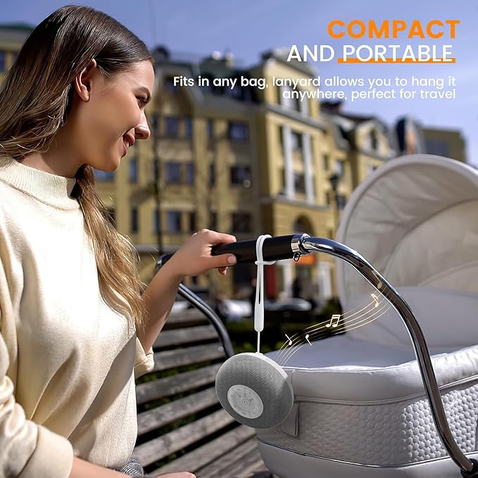 YEVIK 39 Sounds White Noise Machine with Night Light, Portable Rechargeable Sleep Sound Machine for Adults Kids Baby, USB-C, Timer for Home Office Travel Relaxation