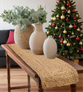 Pack of 2 Handwoven Rectangle Jute Braided Table Runner 13 x 108 Inch, 100% by MDS