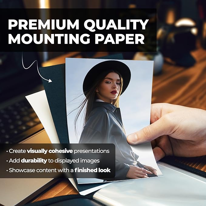 Dunwell Small Photo Album 4x6 with Black Mounting Paper (2-Pack, Silver), 4 x 6 Photo & Art Portfolio Presentation Book, Each Shows 48 Pages, Professional Mini Picture Book for Artwork, Postcards