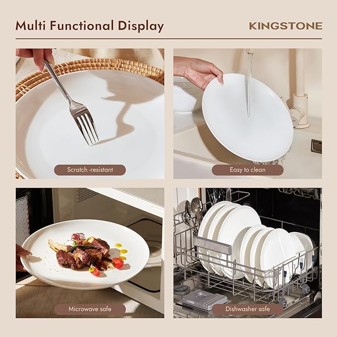 24pc Bone China Dinnerware Set - Image 7