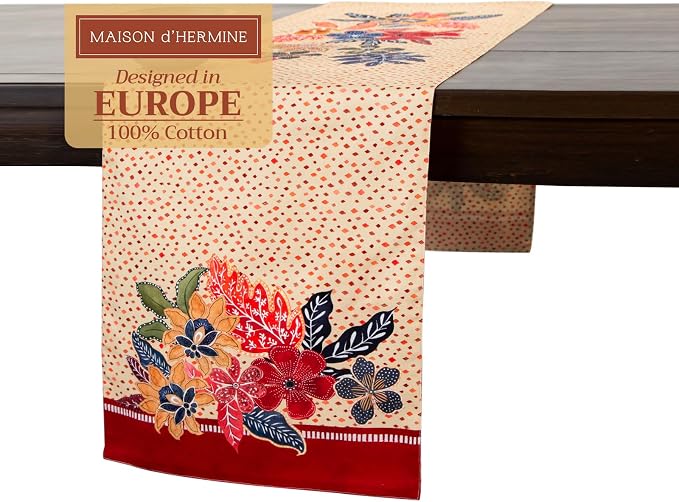 Maison d' Hermine Table Runner 100% Cotton 14.50" x 72" | Table Runners 72 by MaisondHermine
