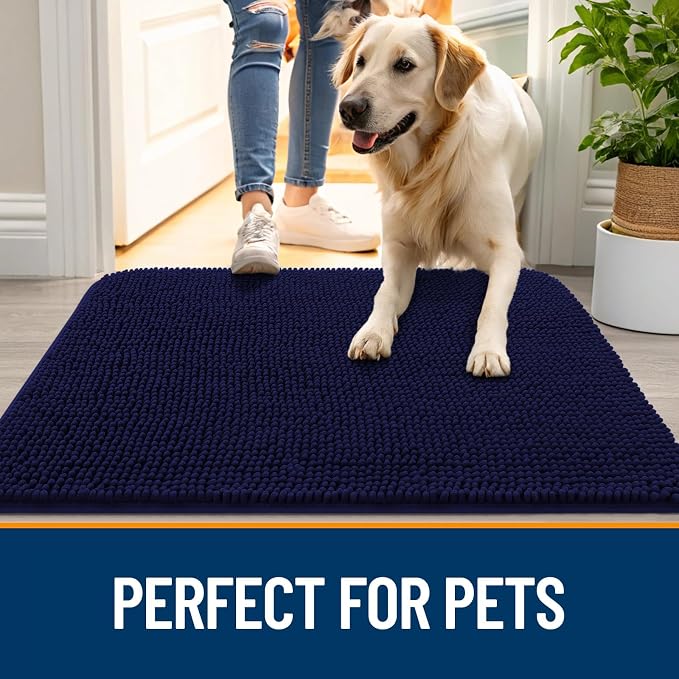 OLANLY Dog Door Mat for Muddy Paws 36x24, Absorbs Moisture and Dirt, Absorbent - Image 6