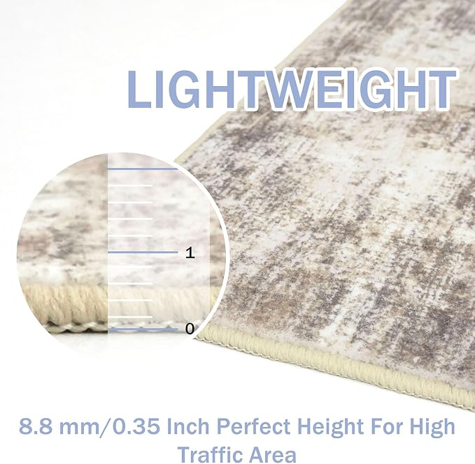 IOHOUZE Abstract Runner Rug 2x4 Ft Entryway Rugs Washable Door Mat Indoor - Image 5