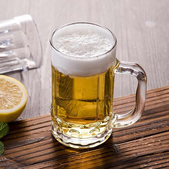 2 Pack Heavy Beer Mugs, Large Beer Glasses - Image 5