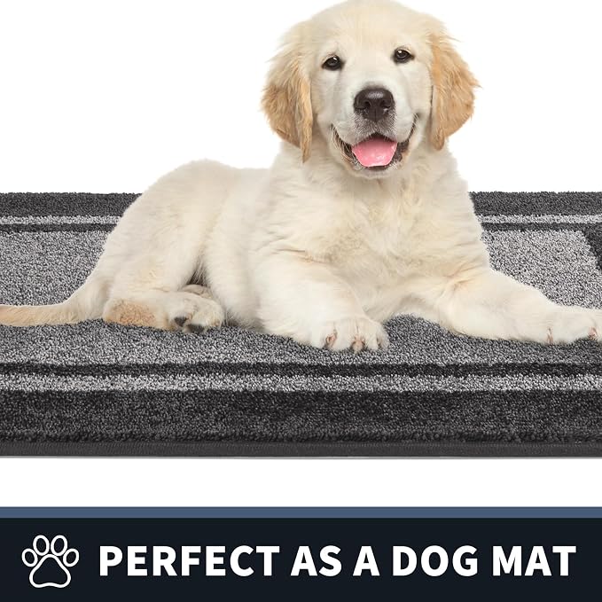 PURRUGS Dirt Trapping Door Mat 24" x 84", Non-Slip Machine Washable Entryway Rug - Image 6