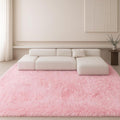 Fluffy Plush Shag Rug 5x7, Ultra Soft Cute Pink Rug by Mtandyx