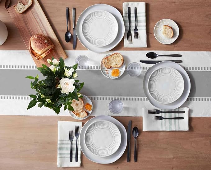 Grey Table Runners 120 inches Long, Linen Table Runner Farmhouse Dresser Scarves - Image 3