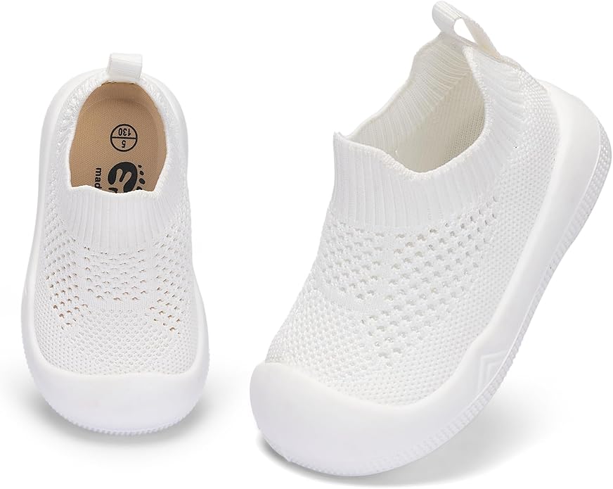 Engtoy Baby Shoes & Socks - Non-Slip Breathable Slippers with Soft Rubber Sole - Baby Boys & Girls Slip On Sneakers