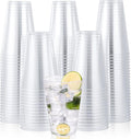 JOLLY CHEF 14 oz Clear Plastic Cups, 100 Pack Heavy-duty Party Glasses by JOLLYCHEF