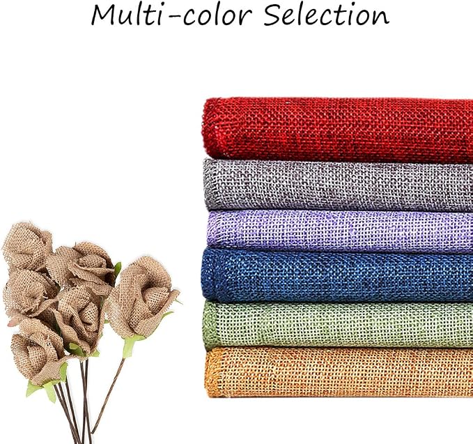 Burgundy Valentines Day Table Runner Burlap Table Cloth 2 Packs 13x108 Inch | - Image 9