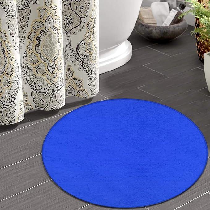 Room Sofa Yoga Soft Round Carpet, Home Decor Non Slip Kitchen Office Circle Rug - Image 4