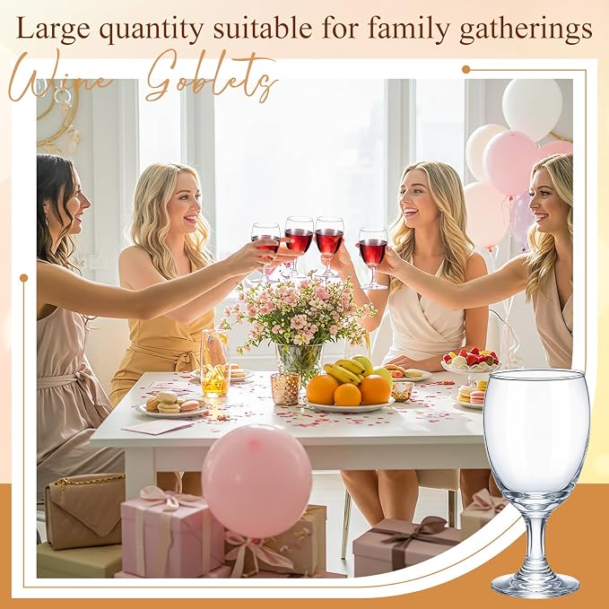 Patelai Set of 48 Water Goblet, 16 oz Clear Drinking Glasses Bulk Dishwasher - Image 7