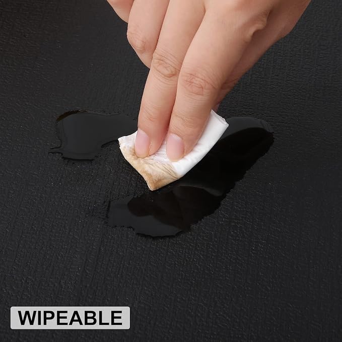 Faux Leather Heat Resistant Placemats 8 Packs, Waterproof Wipeable Dining PU - Image 5
