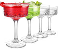 4Pcs Coupe Glasses, 10oz Vintage Martini Glasses Set, Lead-free Crystal Coupe by Unknown