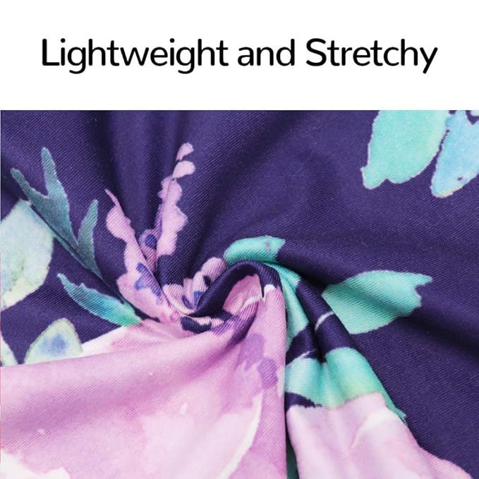 Carseat Cover Girls, Multiuse - Nursing Breastfeeding Covers, Purple Flower Theme, Car seat Canopy, Stretchy Soft Breathable