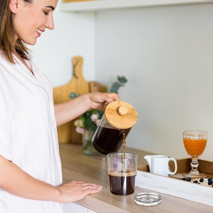 Luxfuel 13 oz Glass Cups with Lids and Straws Reusable Iced Coffee Tumbler | - Image 6