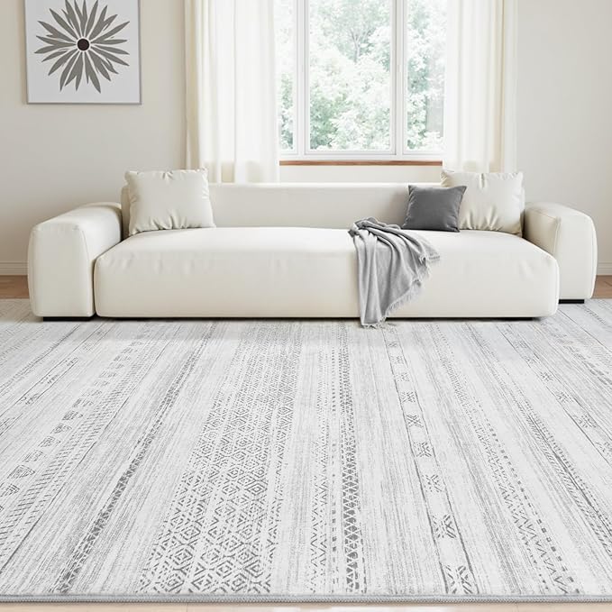 9x12 Area Rugs for Living Room Machine Washable Rug Distressed Indoor Carpet - Image 3