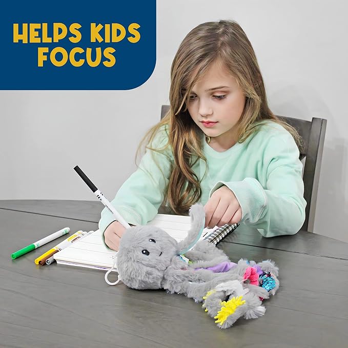 Mini Sensory Octopus Plush Toy, Travel-Size Fidget Plush for Special Needs and Sensory Fun