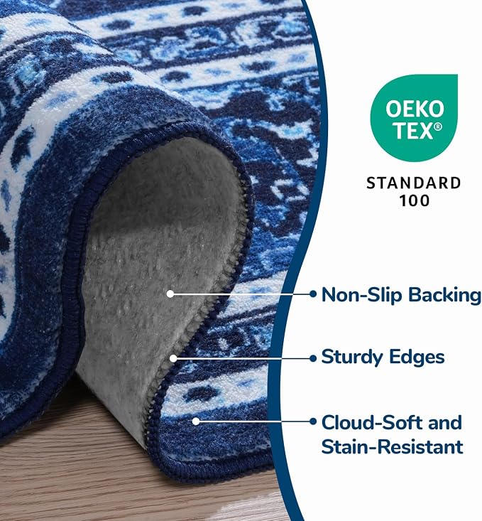 Lessymo Machine Washable Area Rug 5x7 - Image 6