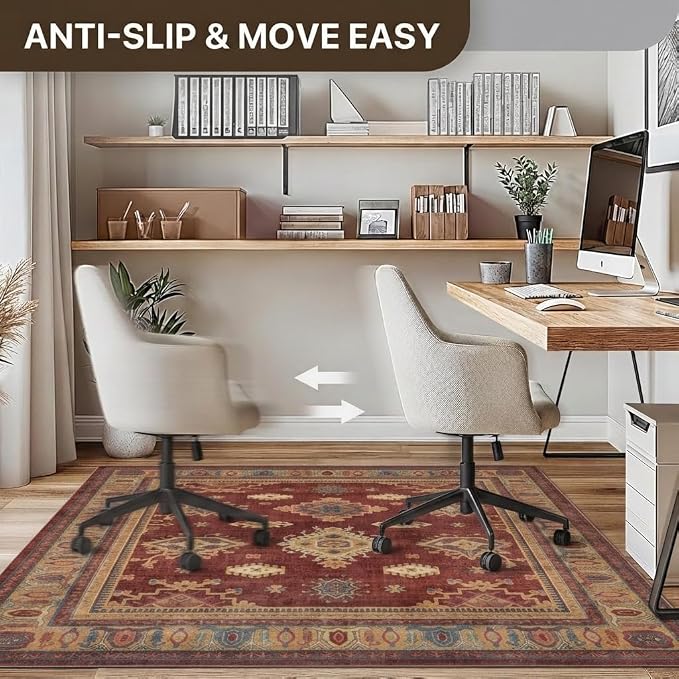 48"x60" Office Chair Mat for Hardwood Tile Floor, Under Desk Carpet Protector - Image 4