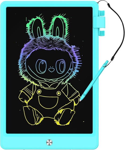 10.5 Inch LCD Writing Tablet for Kids, Colorful Toddler Doodle Board - Erasable Drawing Pad, Educational Learning Toy for Ages 3-8 - Valentine's Day Christmas Birthday Gifts (10.5 Inch, Blue)