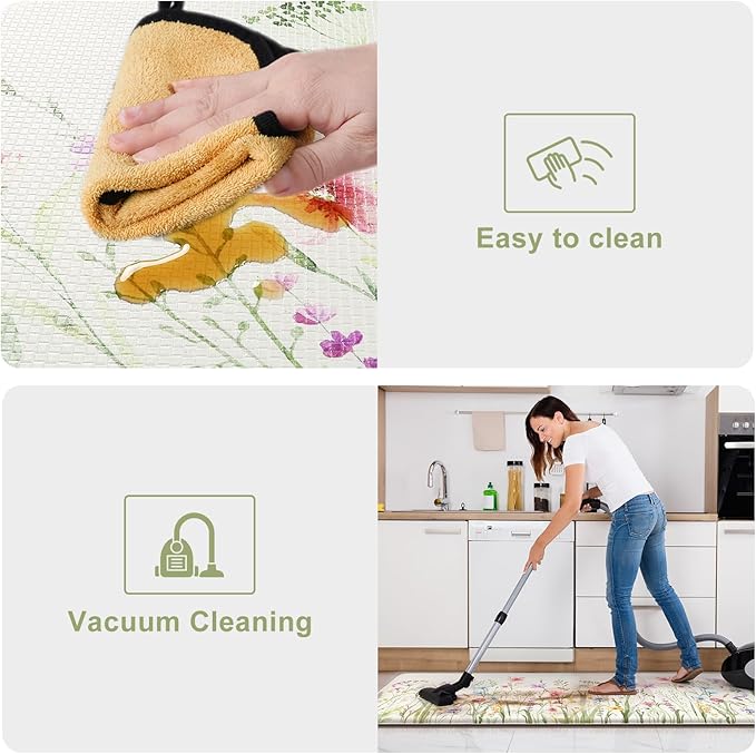 KIMODE Anti Fatigue Mats for Kitchen Floor, Cushioned Kitchen Floor Mat Non Slip - Image 5