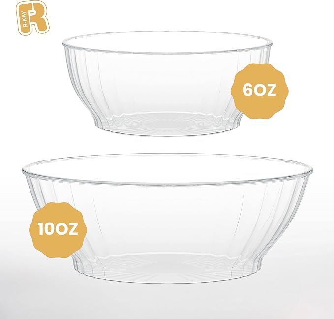 R-kay 6 Oz Clear Plastic Bowls - Image 5