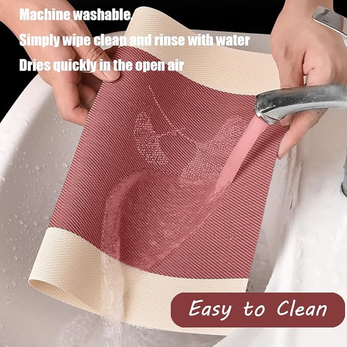 PIGCHCY Ginkgo Placemats Set of 4, Non-Slip Placemats Easy to Wipe Clean - Image 3