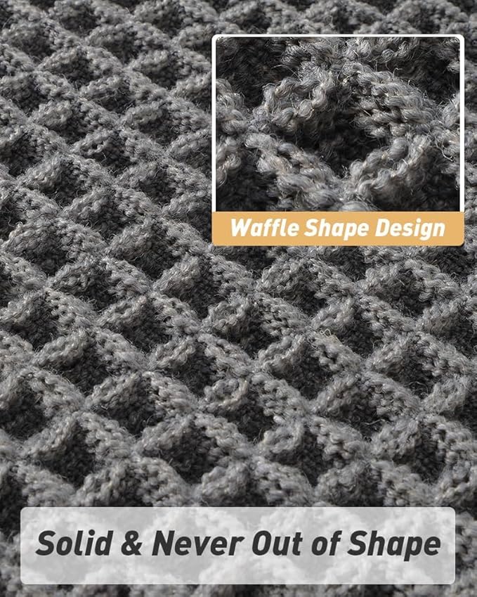 Upgraded Waffle Runner Rug, Super Absorbent Non Slip Bath Mats - Image 3