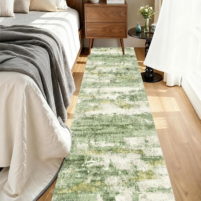 2x10 Runner Rug Non-Slip，Modern Abstract 10ft Washable Runner Rugs - Image 7