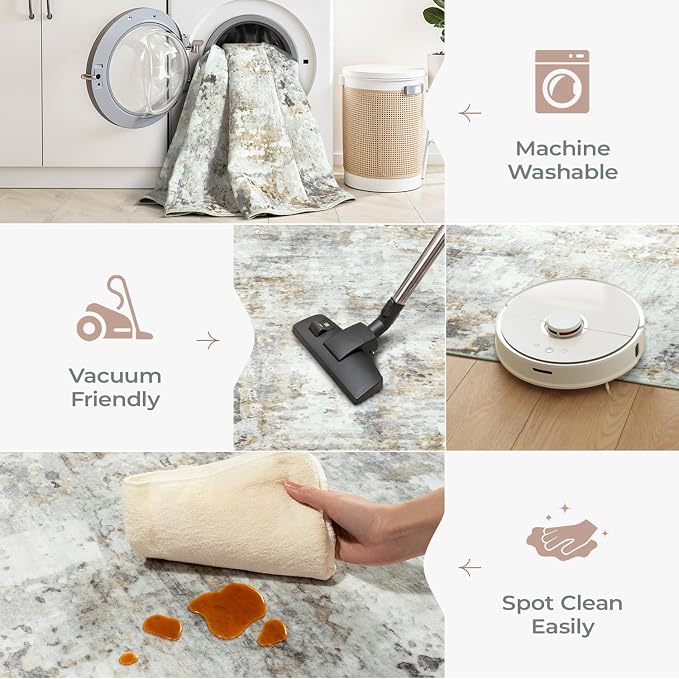 Washable 2x3 Rug for Kitchen Entryway, Indoor Non-Slip Small Throw Area Rugs - Image 7