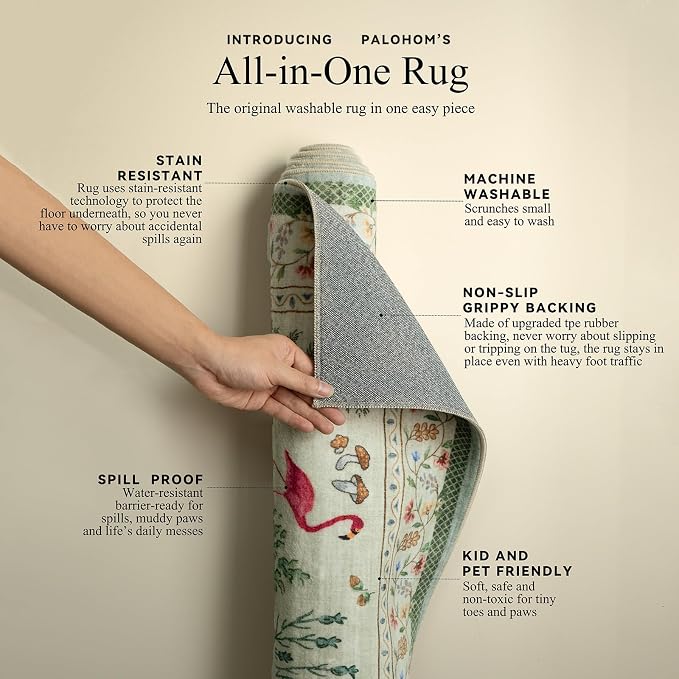 Washable Door Mat Indoor Entrance: 2x3 Entryway Rugs Small Area Rug Non-Slip - Image 4