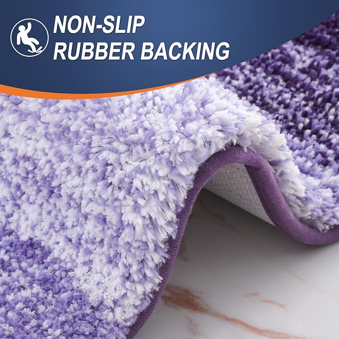 OLANLY Bathroom Runner Rugs Mat 70x24, Extra Soft Absorbent Microfiber Bath Rugs - Image 4