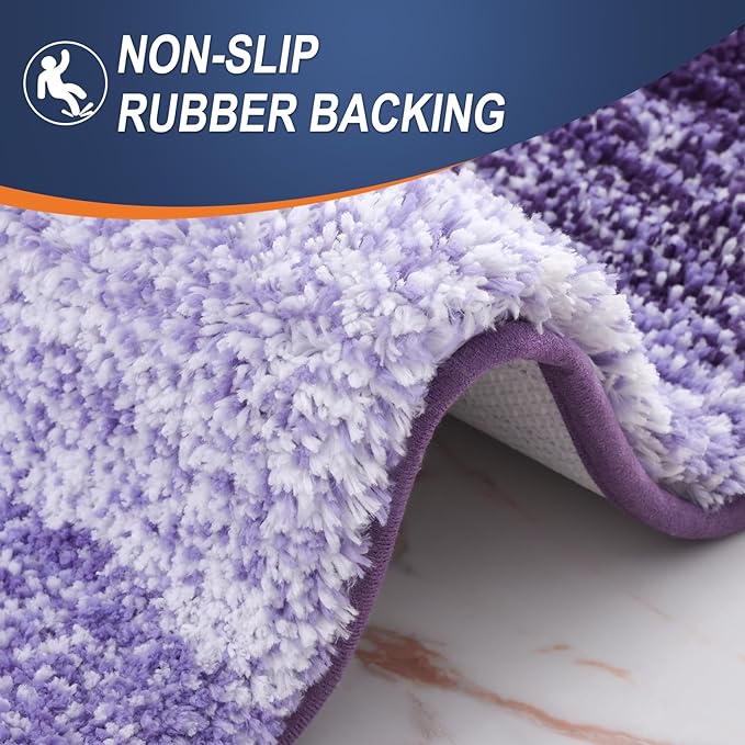 OLANLY Small Bathroom Rugs Mat 24x16, Extra Soft Absorbent Microfiber Bath Rugs - Image 5