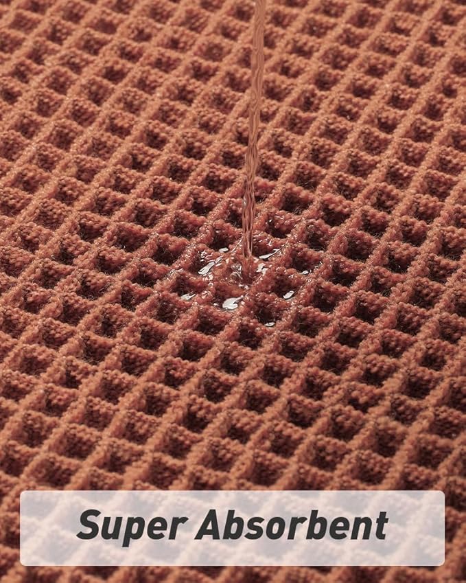 Upgraded Waffle Runner Rug Super Absorbent Non Slip Bath Mats - Image 2