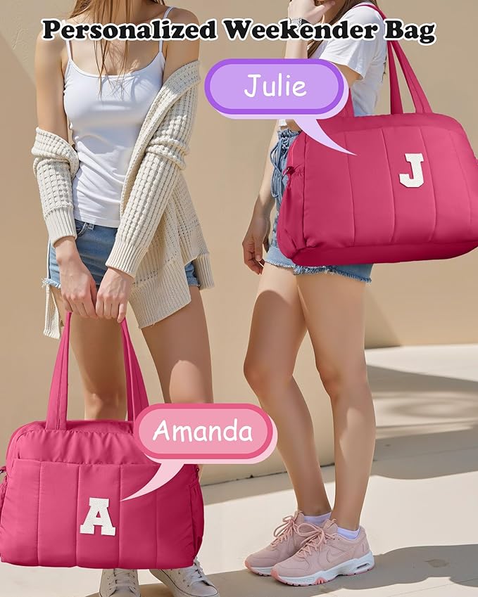 Dance Bag, Kid Weekender Bags，Girl Overnight Bag with Wet Pocket，Sweet 16 Gifts for Girls-Lightweight Travel Tote Personalized Cheer Bags with Makeup Pouch